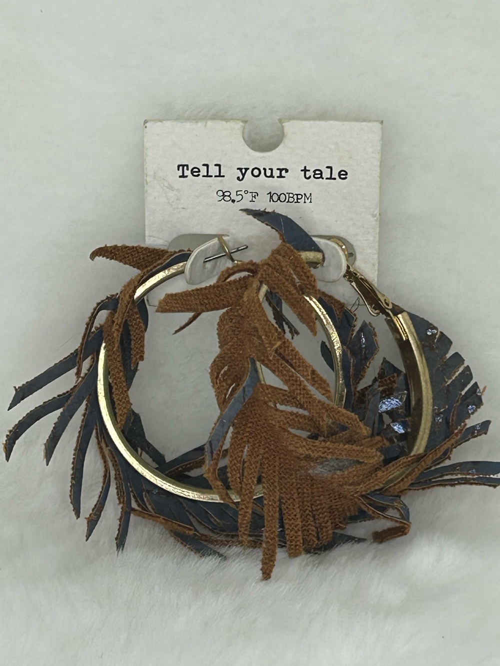 TELL YOUR TALE BOHO HOOP PIERCED EARRINGS